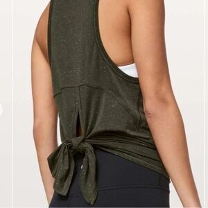 Lululemon Heathered black racerback top